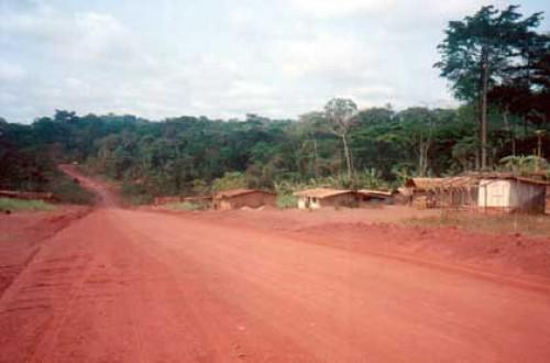 In 2015, logging companies maintained 7,663 km of unpaved roads in Cameroon